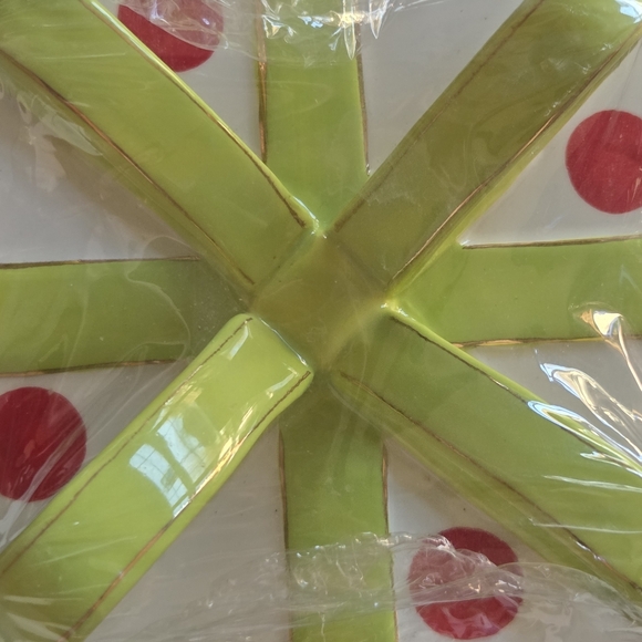 Red Polka Dot Christmas Present Cookie Jar - Picture 5 of 8